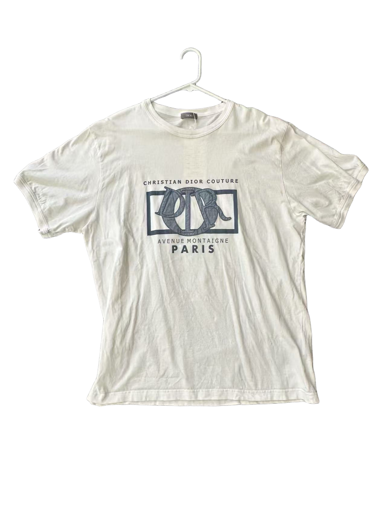 [eBay Live] Christian Dior Couture T-Shirt Jersey Avenue Montaigne Paris White