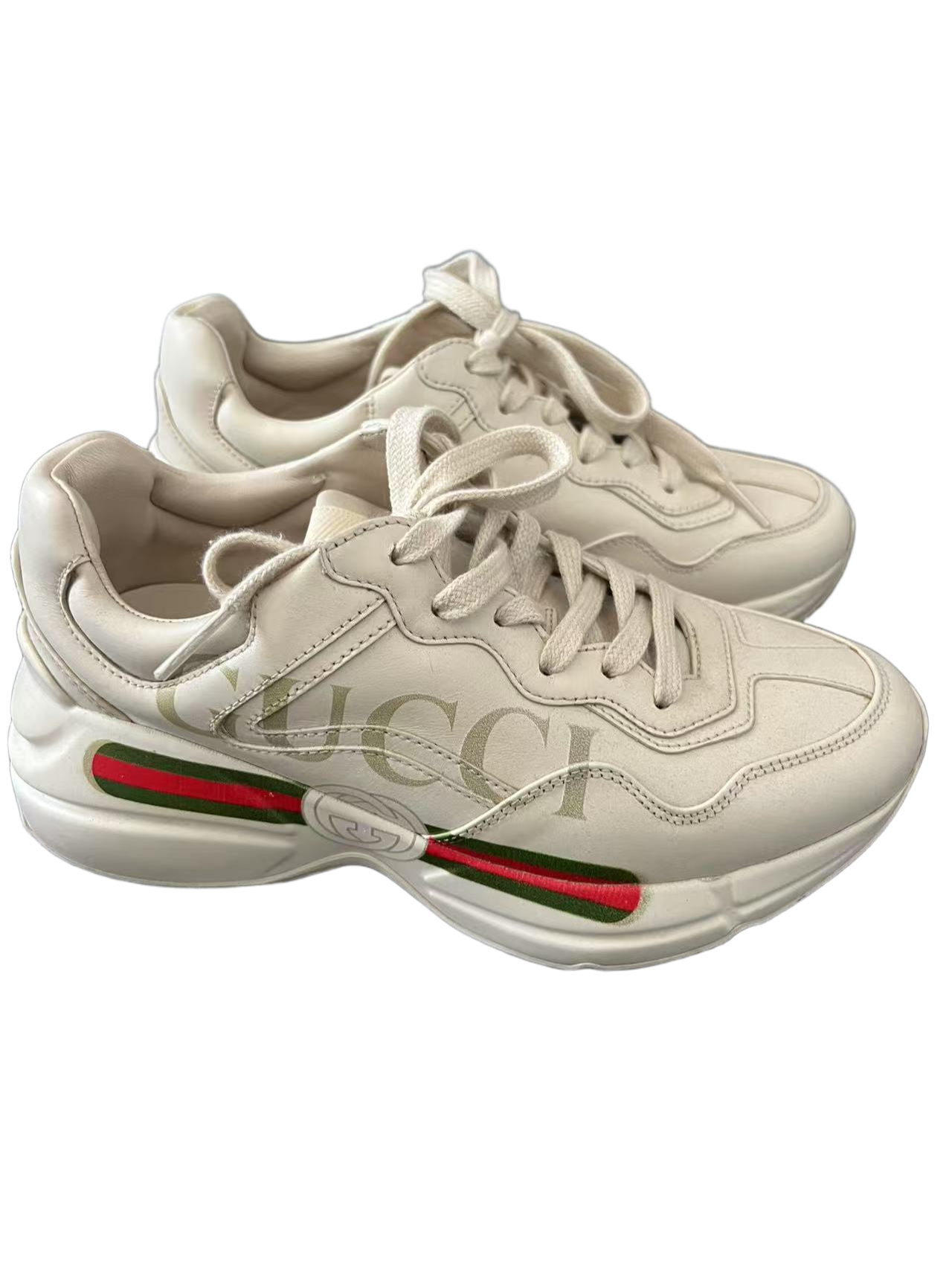 [eBay Live] Gucci Women's Leather Printed Chunky SneakerSneakers 35