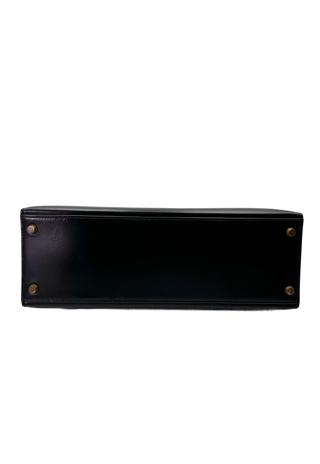 Hermès Kelly 32 Sellier Noir Box Calfskin GHW