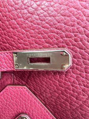 Hermès Birkin 35 Framboise Clemence Leather PHW