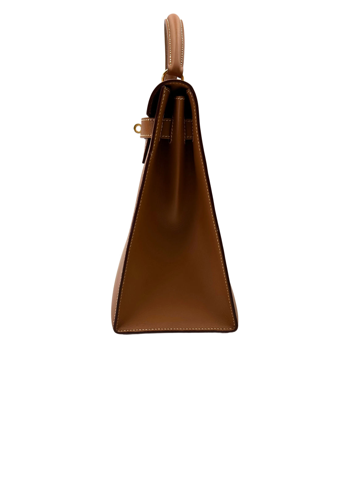 Hermès Kelly 32 Sellier Gold Box Calfskin GHW